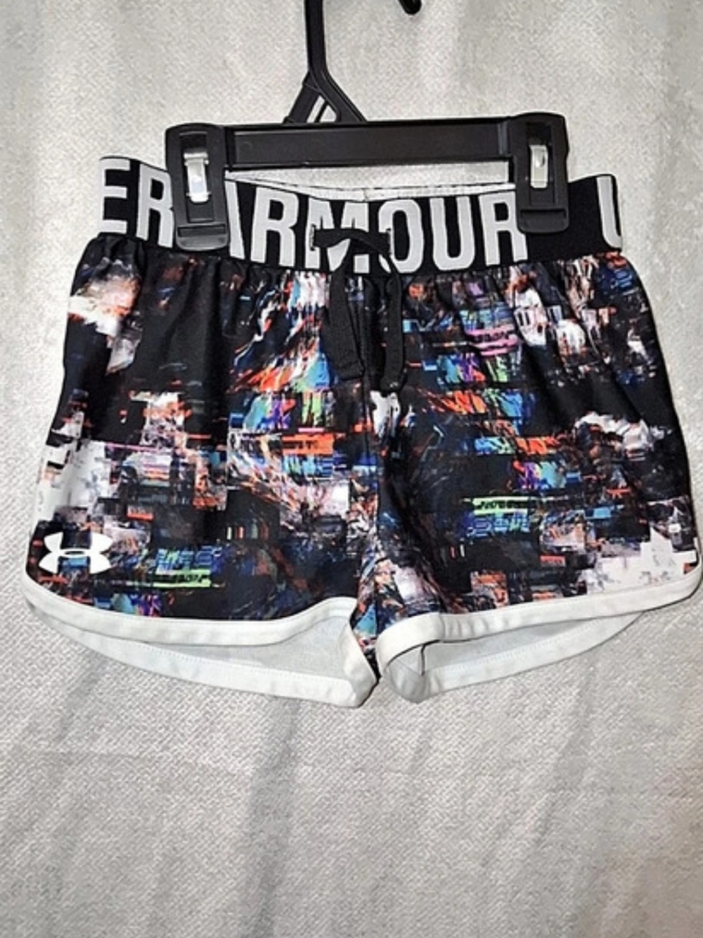 Under Armour Tech Play Up Shorts Athletic Shorts Black & White